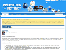 Tablet Screenshot of innovationbyinstinct.com